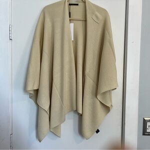 Do Everything in Love Cream Poncho Sweater with Asymmetrical Hem shrug shrug